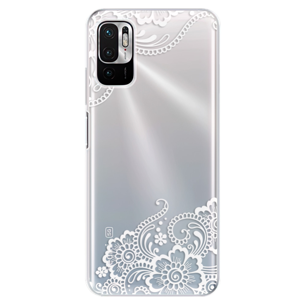 Odolné silikónové puzdro iSaprio - White Lace 02 - Xiaomi Redmi Note 10 5G