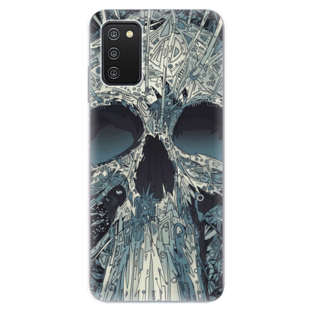 Odolné silikónové puzdro iSaprio - Abstract Skull - Samsung Galaxy A03s