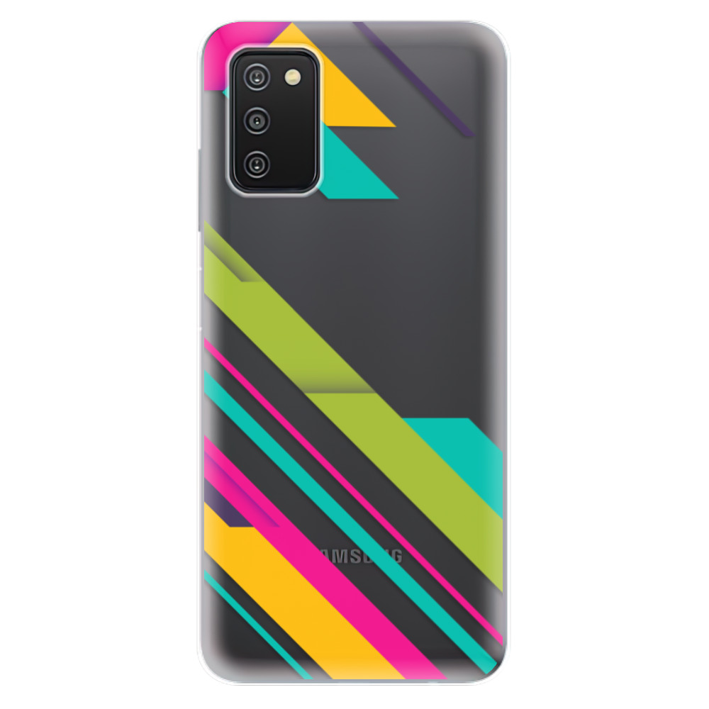 Odolné silikónové puzdro iSaprio - Color Stripes 03 - Samsung Galaxy A03s