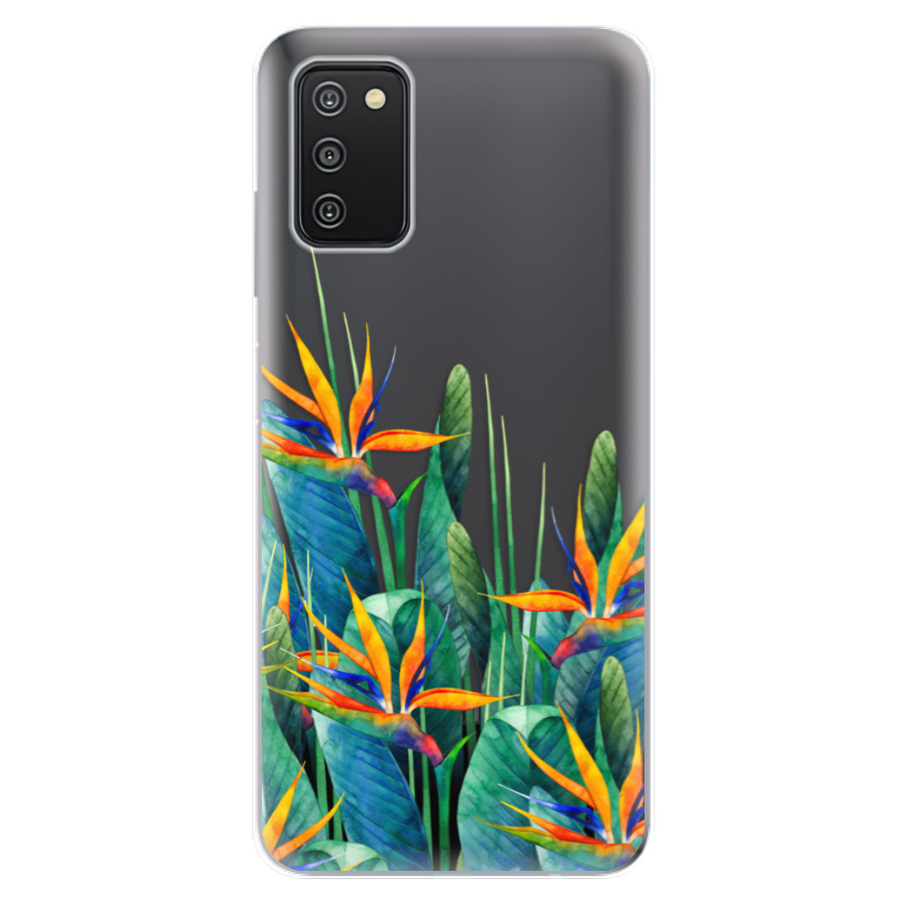 Odolné silikónové puzdro iSaprio - Exotic Flowers - Samsung Galaxy A03s