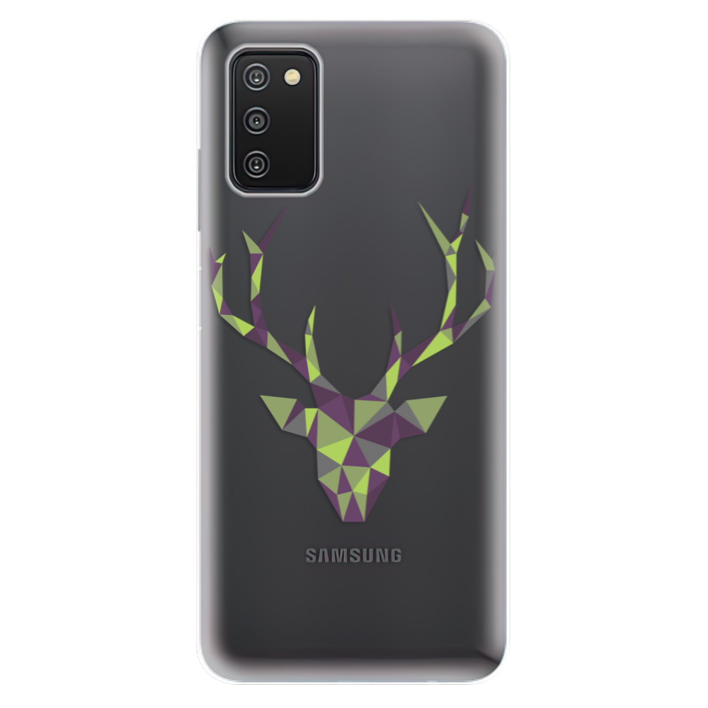 Odolné silikónové puzdro iSaprio - Deer Green - Samsung Galaxy A03s
