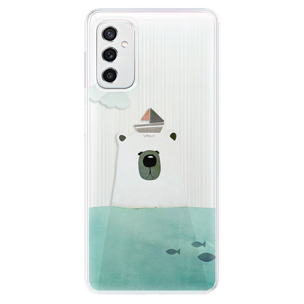 Odolné silikónové puzdro iSaprio - Bear With Boat - Samsung Galaxy M52 5G