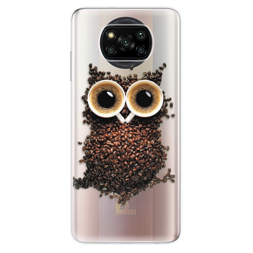 Odolné silikónové puzdro iSaprio - Owl And Coffee - Xiaomi Poco X3 Pro / X3 NFC