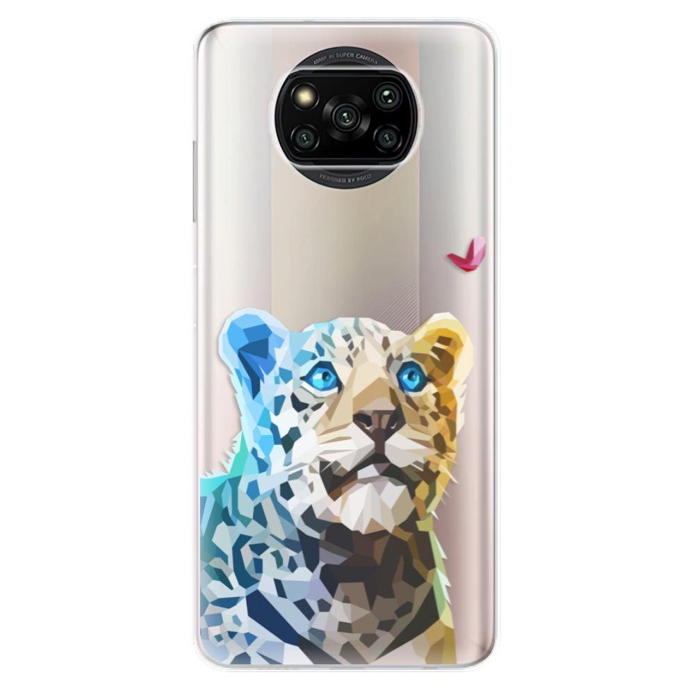 Odolné silikónové puzdro iSaprio - Leopard With Butterfly - Xiaomi Poco X3 Pro / X3 NFC