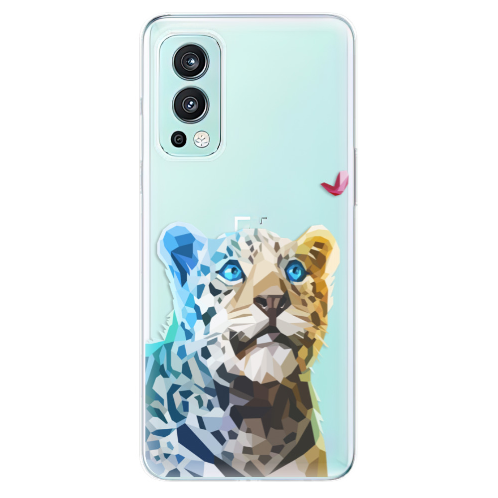 Odolné silikónové puzdro iSaprio - Leopard With Butterfly - OnePlus Nord 2 5G