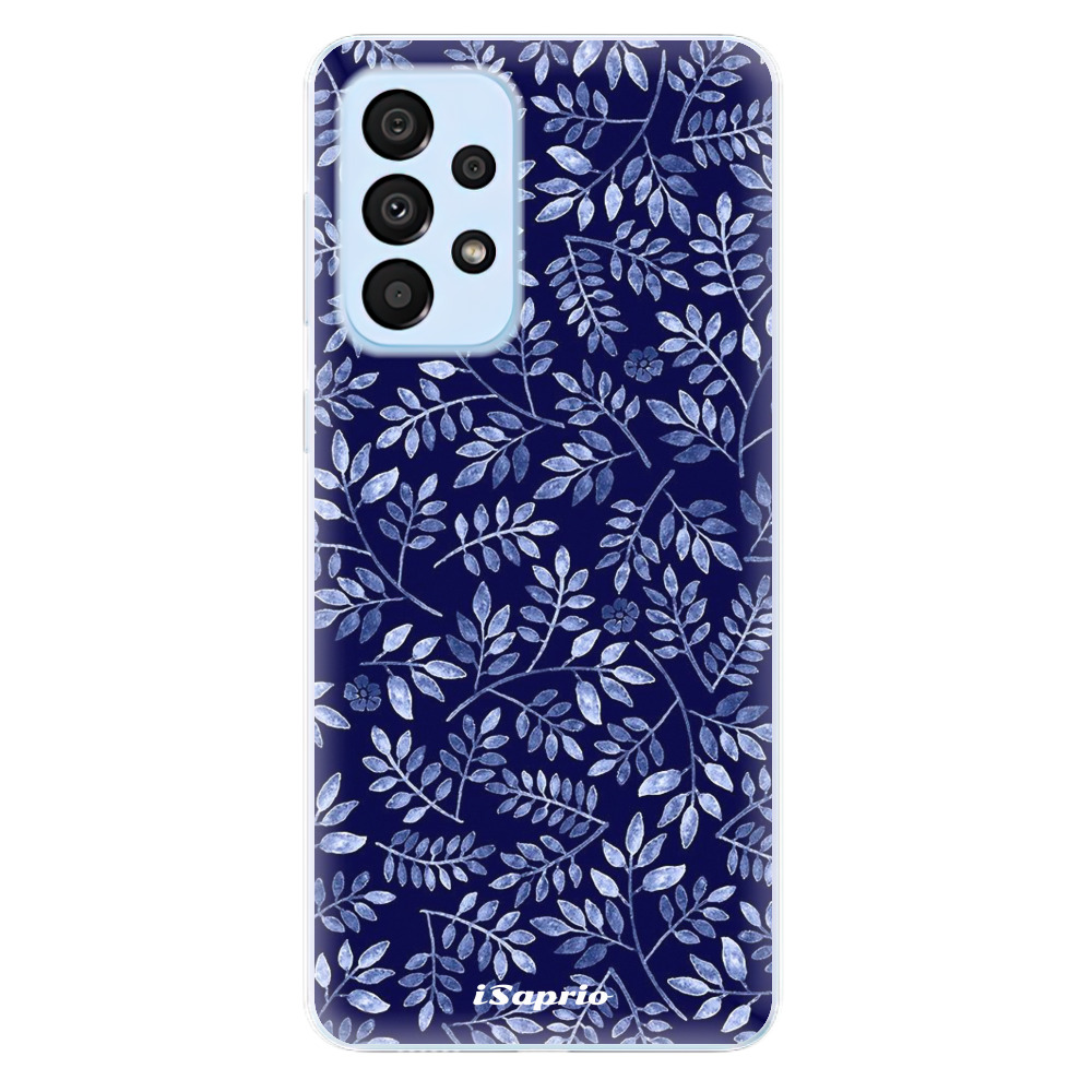 Odolné silikónové puzdro iSaprio - Blue Leaves 05 - Samsung Galaxy A33 5G