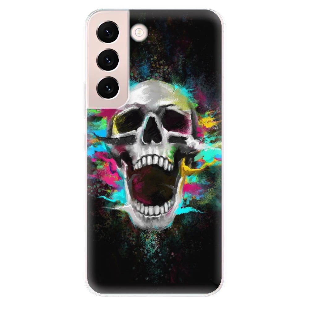Odolné silikónové puzdro iSaprio - Skull in Colors - Samsung Galaxy S22 5G