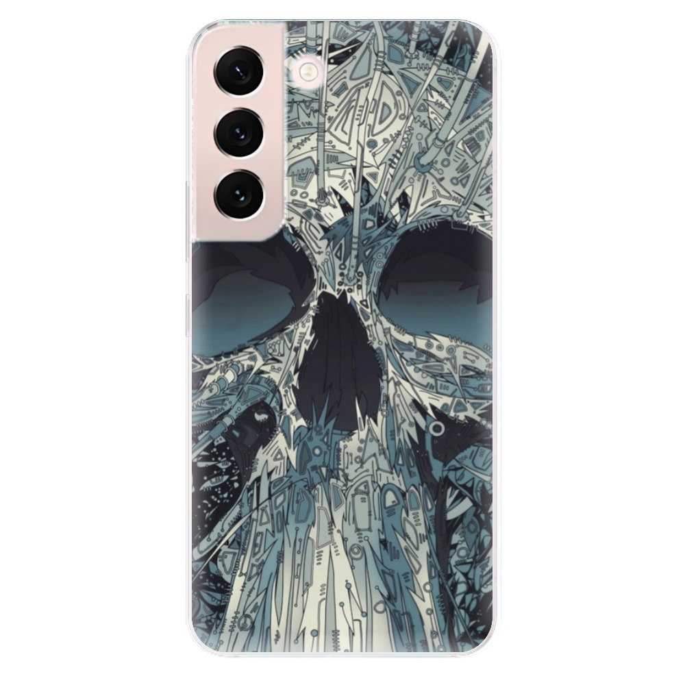 Odolné silikónové puzdro iSaprio - Abstract Skull - Samsung Galaxy S22+ 5G