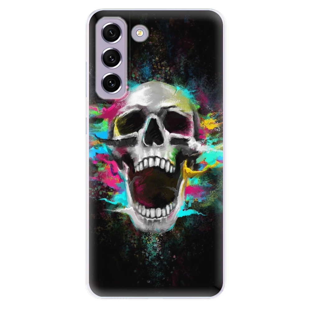 Odolné silikónové puzdro iSaprio - Skull in Colors - Samsung Galaxy S21 FE 5G