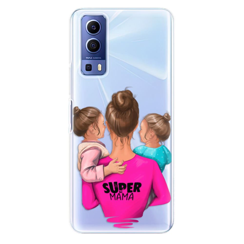 Odolné silikónové puzdro iSaprio - Super Mama - Two Girls - Vivo Y52 5G