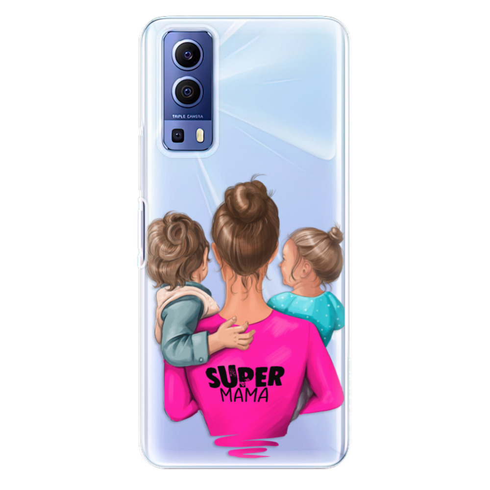 Odolné silikónové puzdro iSaprio - Super Mama - Boy and Girl - Vivo Y52 5G