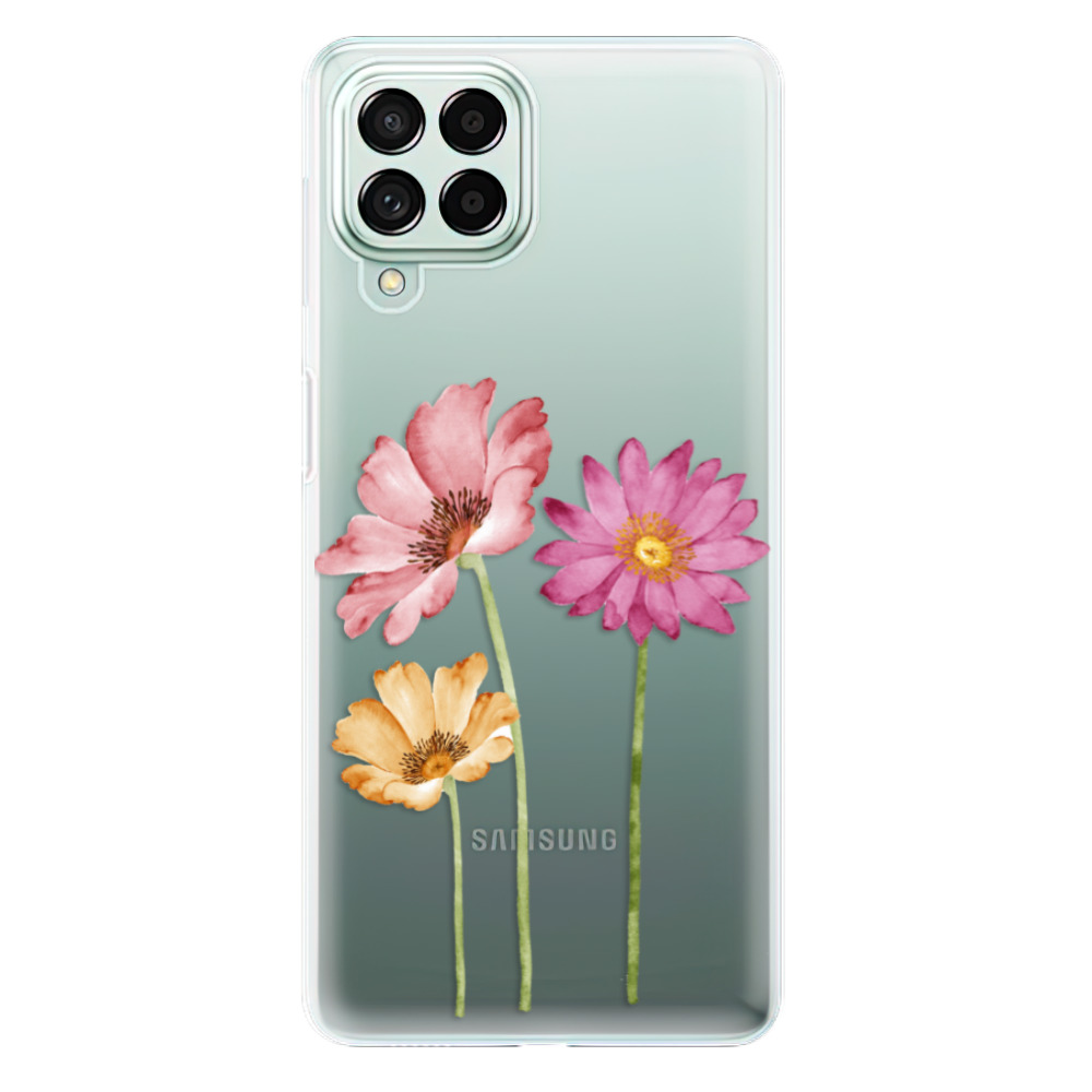 Odolné silikónové puzdro iSaprio - Three Flowers - Samsung Galaxy M53 5G