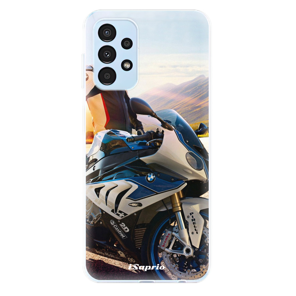 Odolné silikónové puzdro iSaprio - Motorcycle 10 - Samsung Galaxy A13
