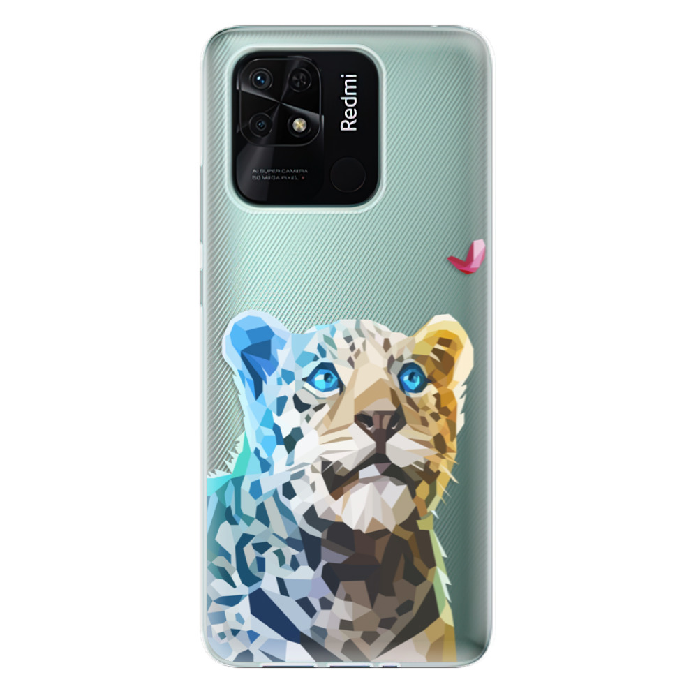 Odolné silikónové puzdro iSaprio - Leopard With Butterfly - Xiaomi Redmi 10C