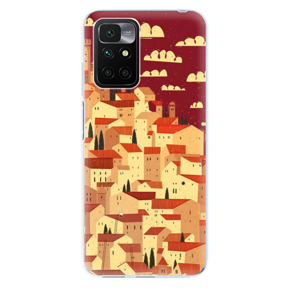 Odolné silikónové puzdro iSaprio - Mountain City - Xiaomi Redmi 10