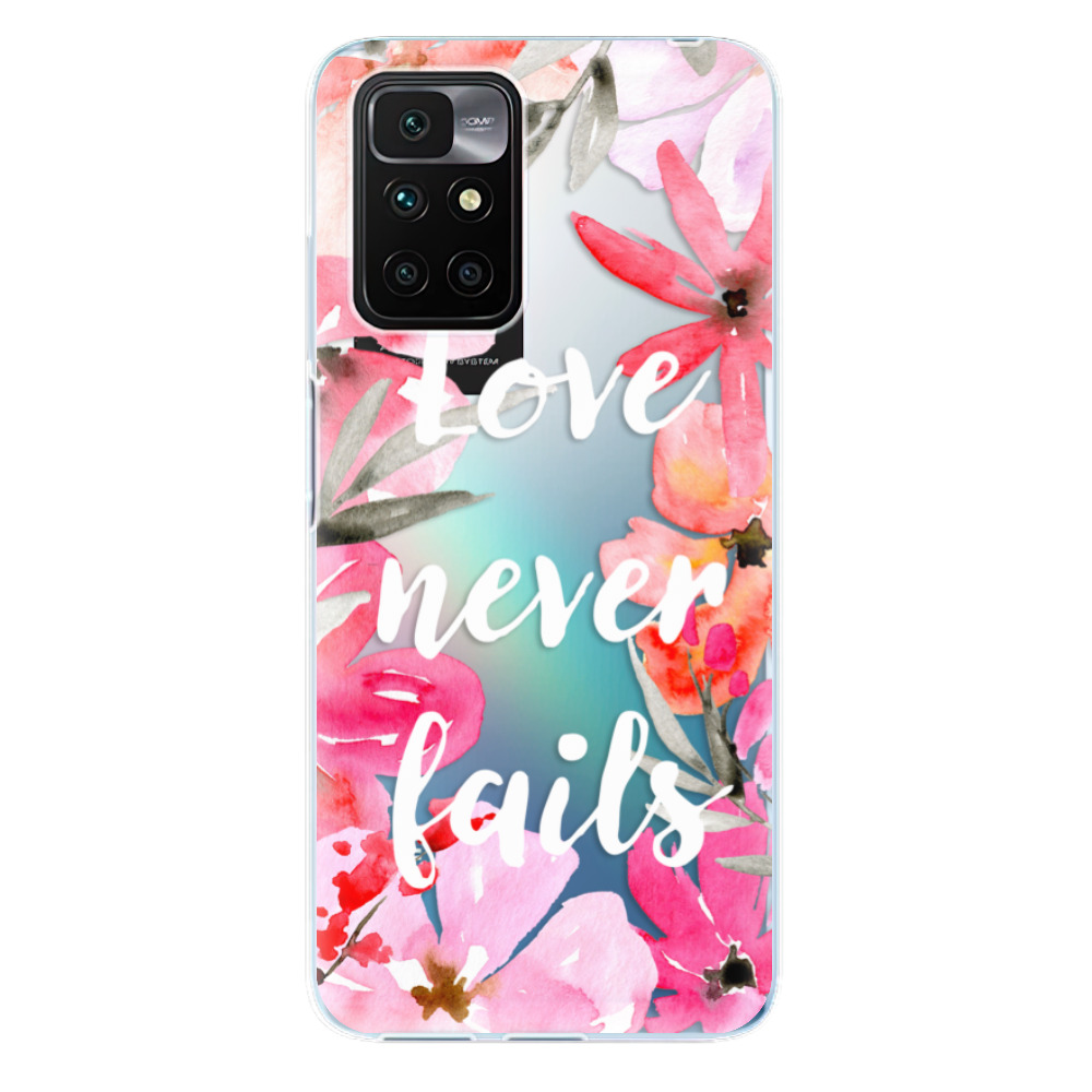 Odolné silikónové puzdro iSaprio - Love Never Fails - Xiaomi Redmi 10