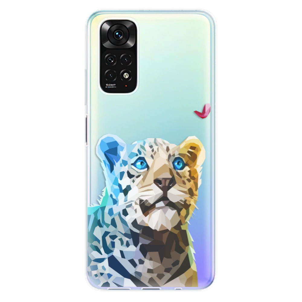 Odolné silikónové puzdro iSaprio - Leopard With Butterfly - Xiaomi Redmi Note 11 / Note 11S