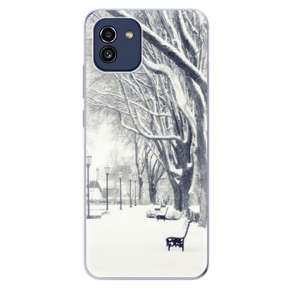 Odolné silikónové puzdro iSaprio - Snow Park - Samsung Galaxy A03