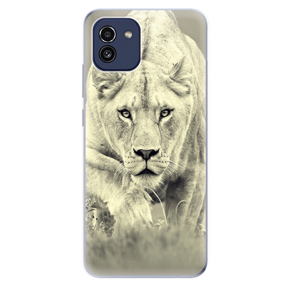 Odolné silikónové puzdro iSaprio - Lioness 01 - Samsung Galaxy A03