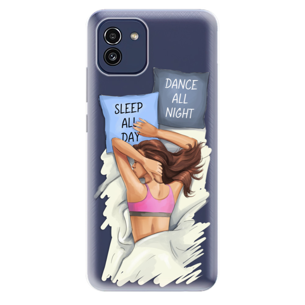 Odolné silikónové puzdro iSaprio - Dance and Sleep - Samsung Galaxy A03