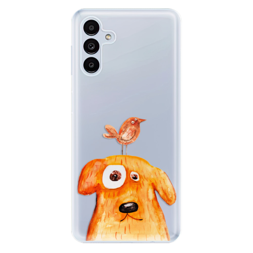 Odolné silikónové puzdro iSaprio - Dog And Bird - Samsung Galaxy A13 5G