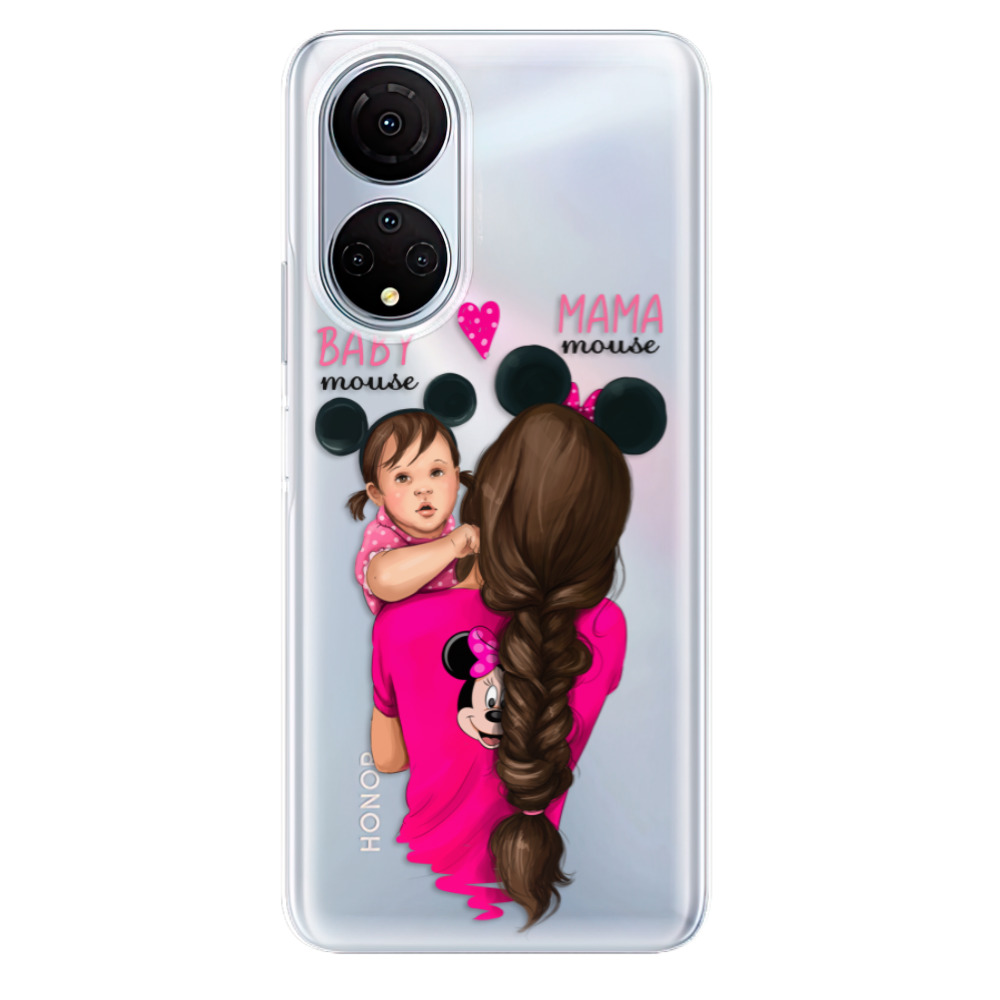 Odolné silikónové puzdro iSaprio - Mama Mouse Brunette and Girl - Honor X7