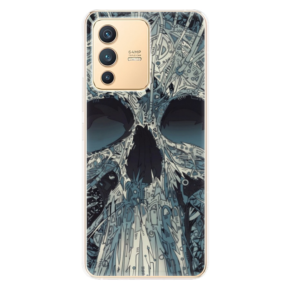 Odolné silikónové puzdro iSaprio - Abstract Skull - Vivo V23 5G