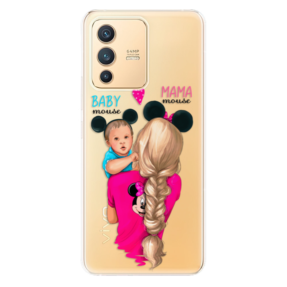 Odolné silikónové puzdro iSaprio - Mama Mouse Blonde and Boy - Vivo V23 5G