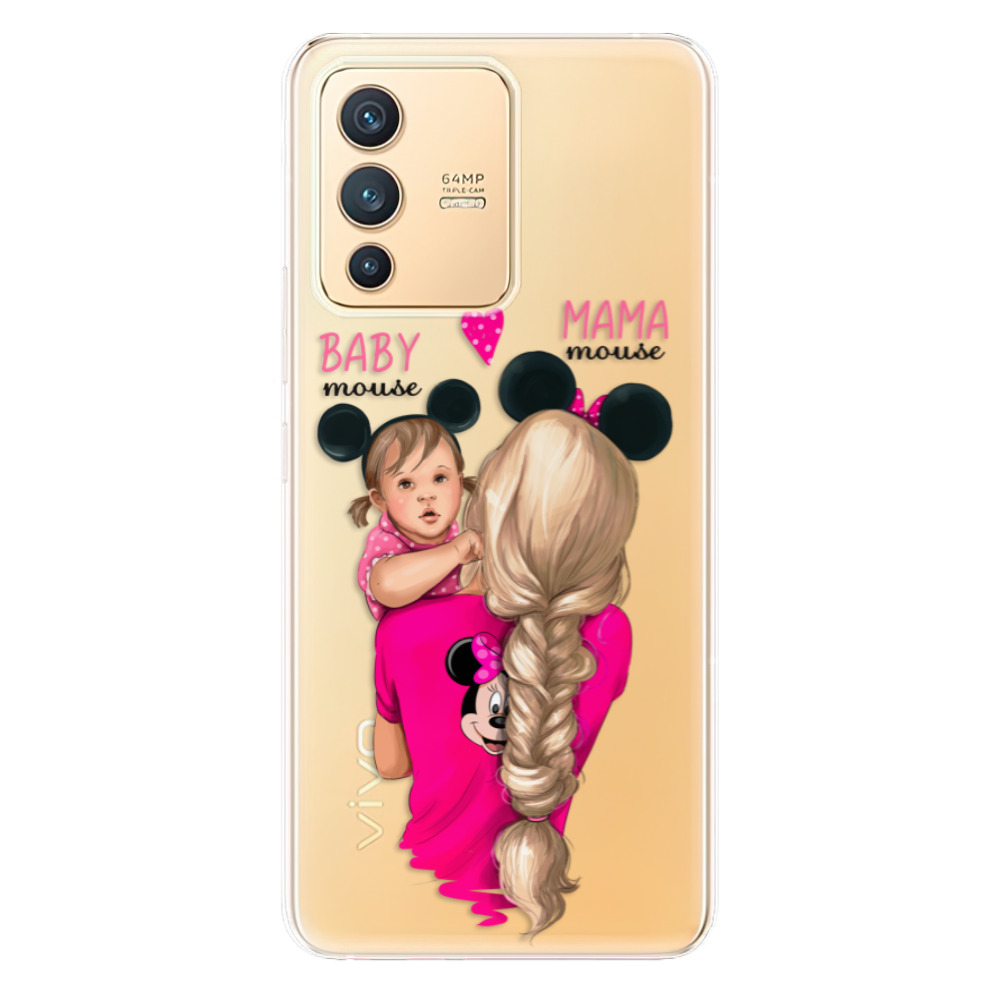 Odolné silikónové puzdro iSaprio - Mama Mouse Blond and Girl - Vivo V23 5G