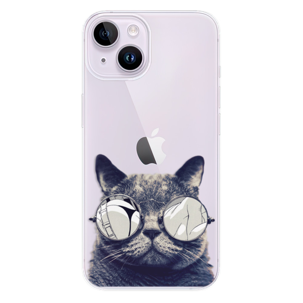 Odolné silikónové puzdro iSaprio - Crazy Cat 01 - iPhone 14