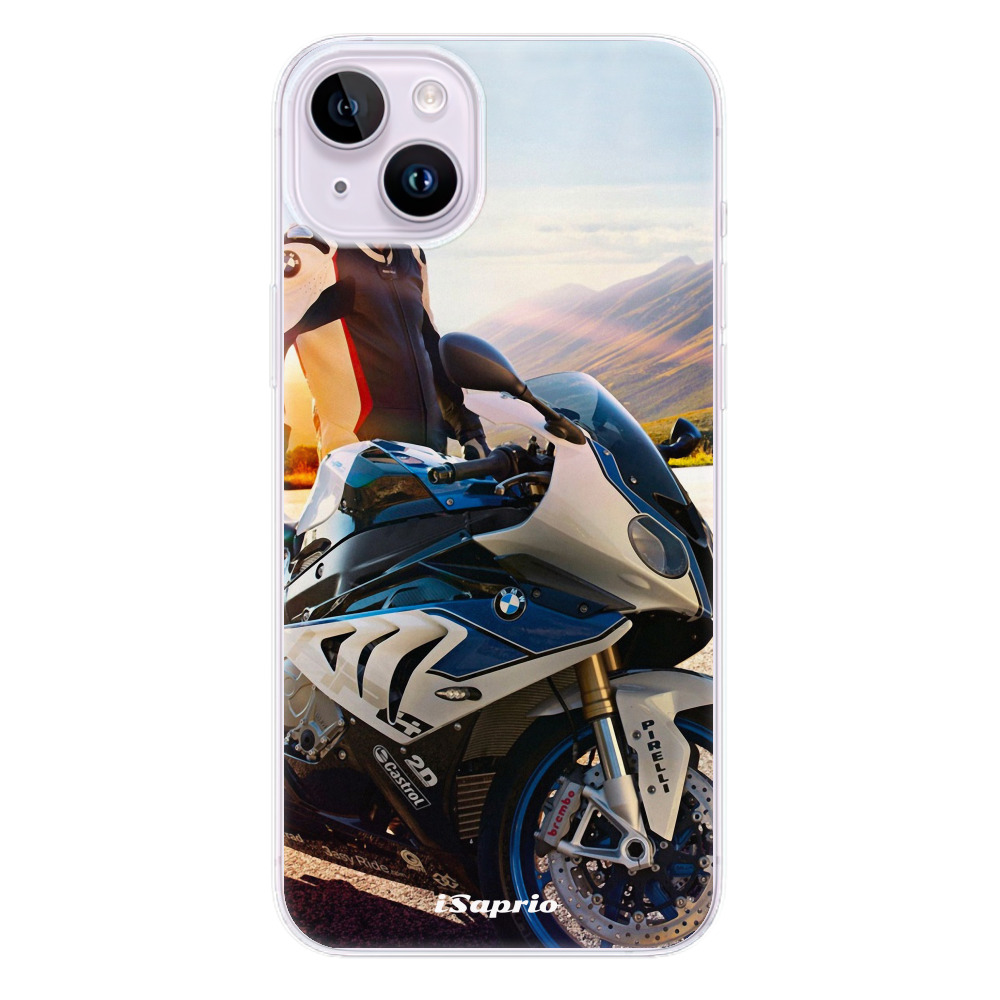 Odolné silikónové puzdro iSaprio - Motorcycle 10 - iPhone 14 Plus
