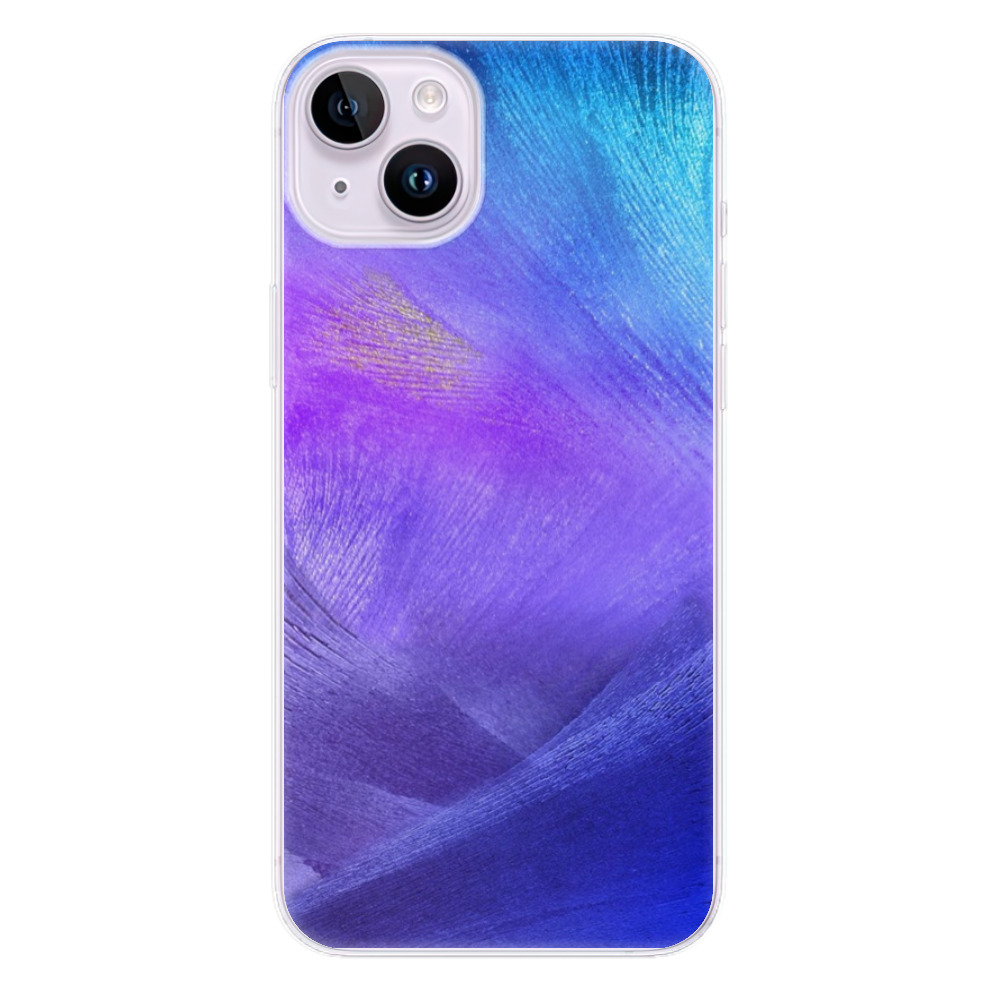 Odolné silikónové puzdro iSaprio - Purple Feathers - iPhone 14 Plus