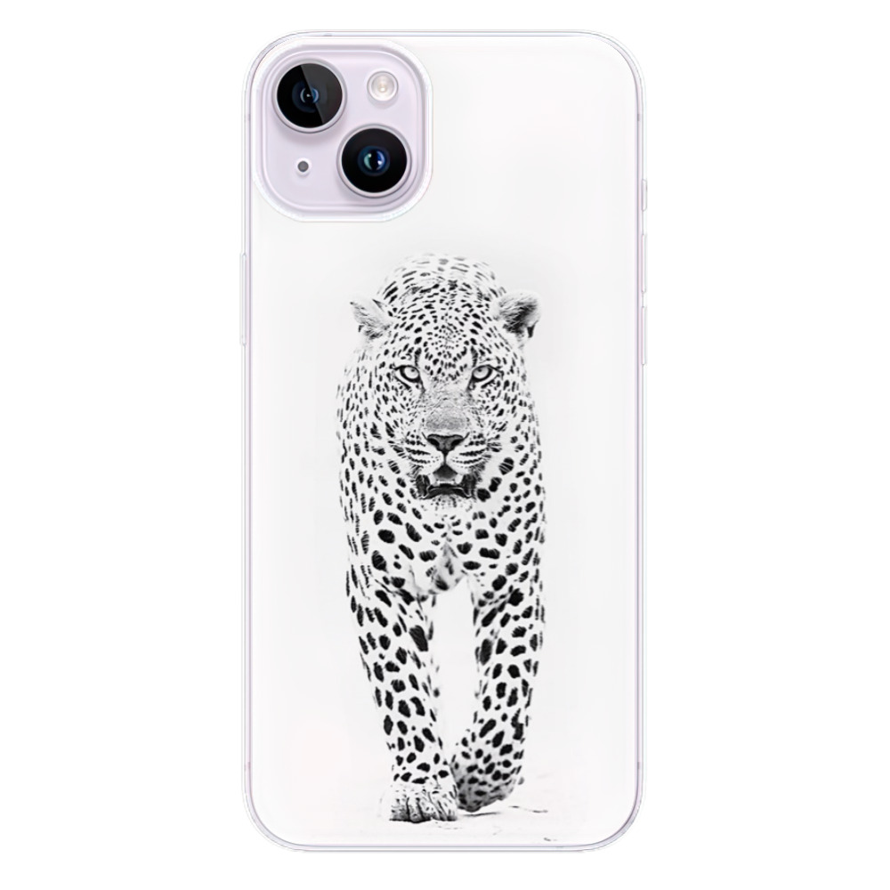 Odolné silikónové puzdro iSaprio - White Jaguar - iPhone 14 Plus