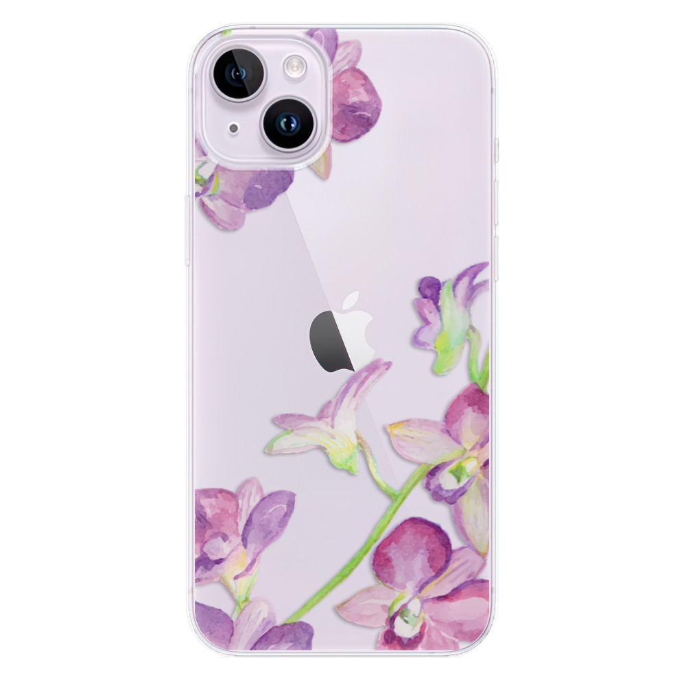 Odolné silikónové puzdro iSaprio - Purple Orchid - iPhone 14 Plus