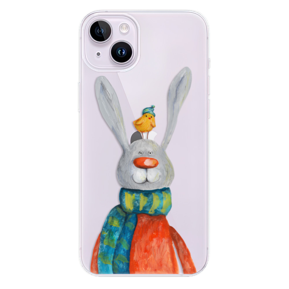 Odolné silikónové puzdro iSaprio - Rabbit And Bird - iPhone 14 Plus