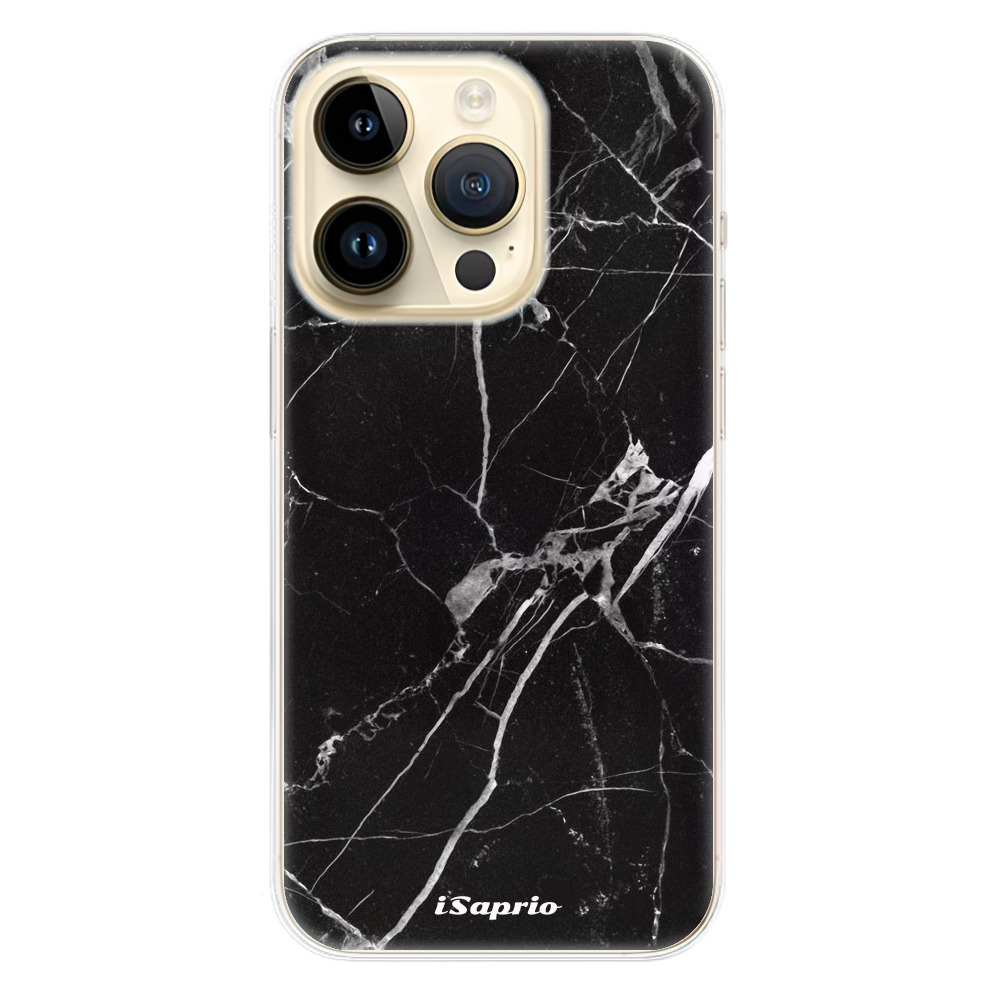 Odolné silikónové puzdro iSaprio - Black Marble 18 - iPhone 14 Pro