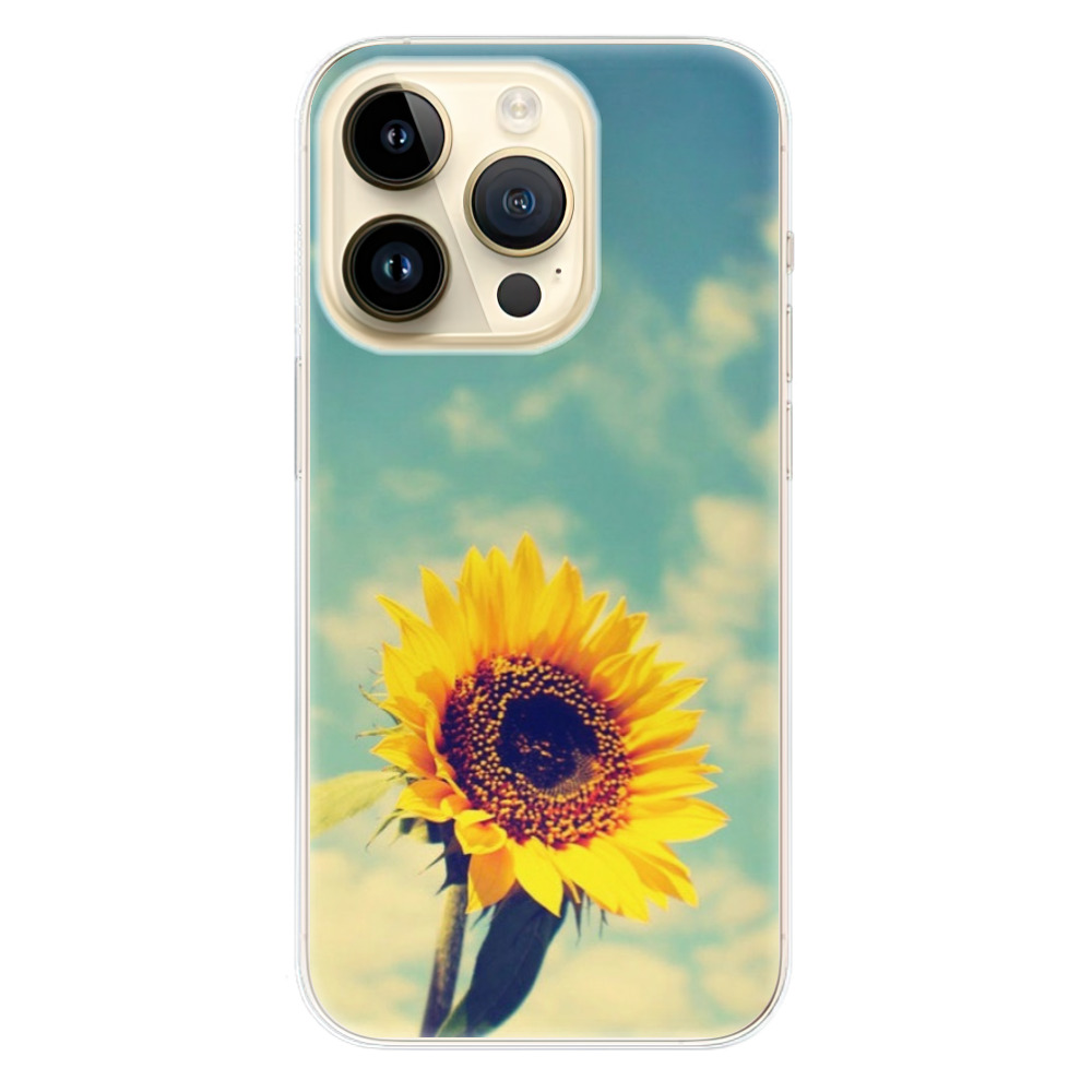 Odolné silikónové puzdro iSaprio - Sunflower 01 - iPhone 14 Pro