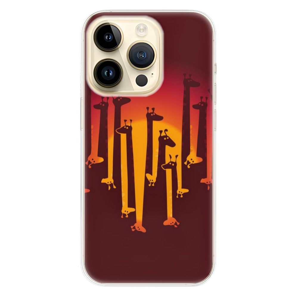 Odolné silikónové puzdro iSaprio - Giraffe 01 - iPhone 14 Pro