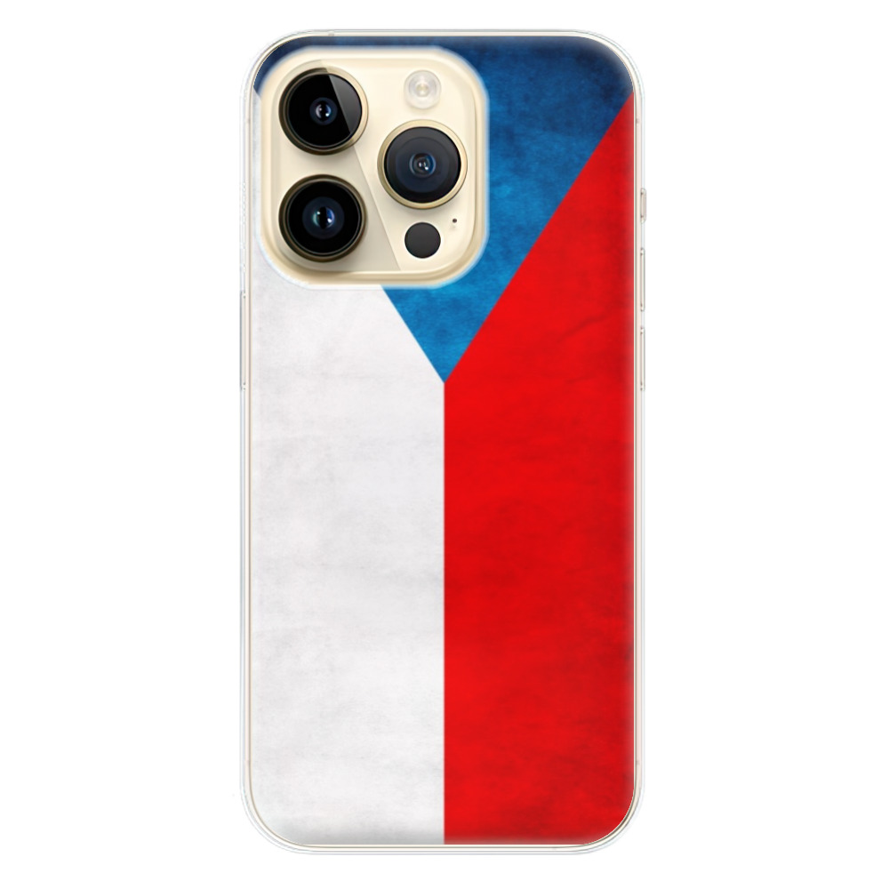 Odolné silikónové puzdro iSaprio - Czech Flag - iPhone 14 Pro
