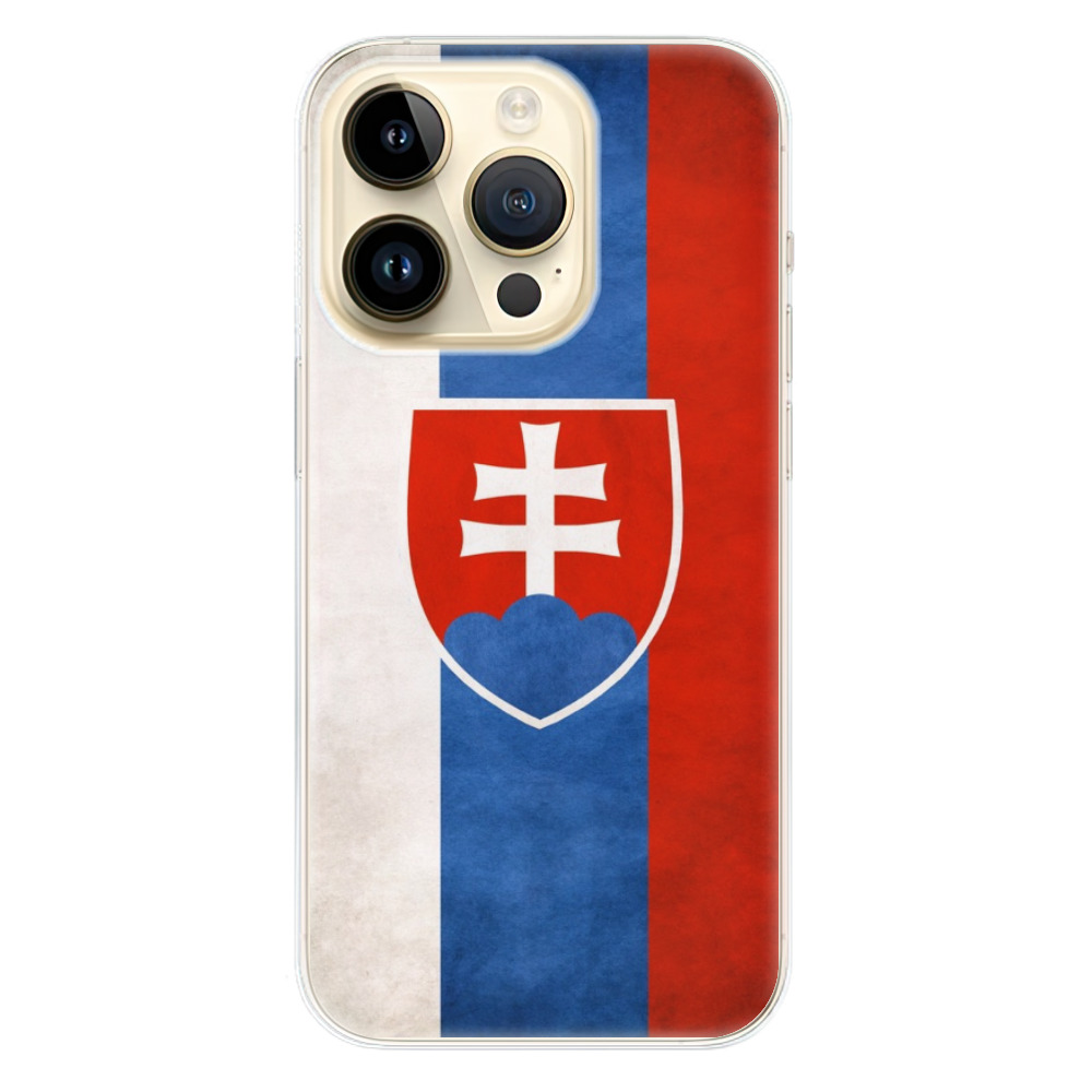 Odolné silikónové puzdro iSaprio - Slovakia Flag - iPhone 14 Pro