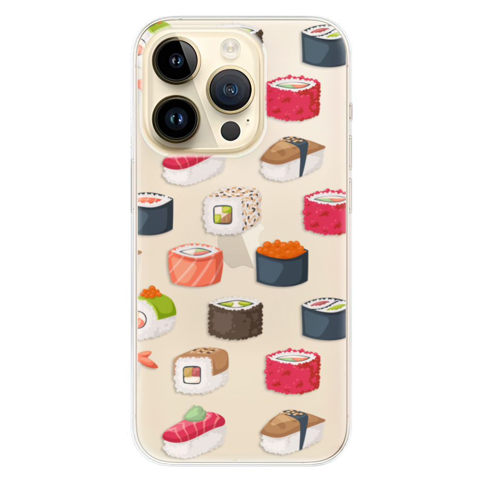 Odolné silikónové puzdro iSaprio - Sushi Pattern - iPhone 14 Pro