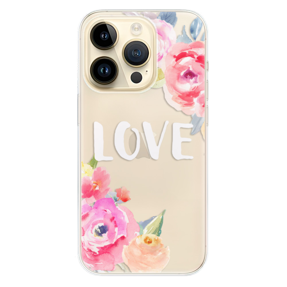 Odolné silikónové puzdro iSaprio - Love - iPhone 14 Pro