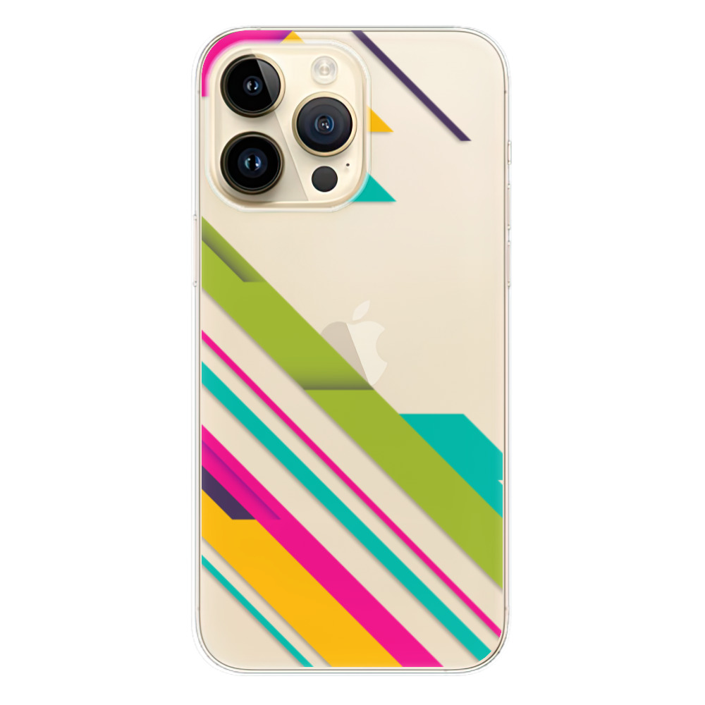 Odolné silikónové puzdro iSaprio - Color Stripes 03 - iPhone 14 Pro Max