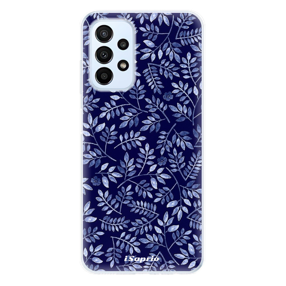 Odolné silikónové puzdro iSaprio - Blue Leaves 05 - Samsung Galaxy A23 / A23 5G