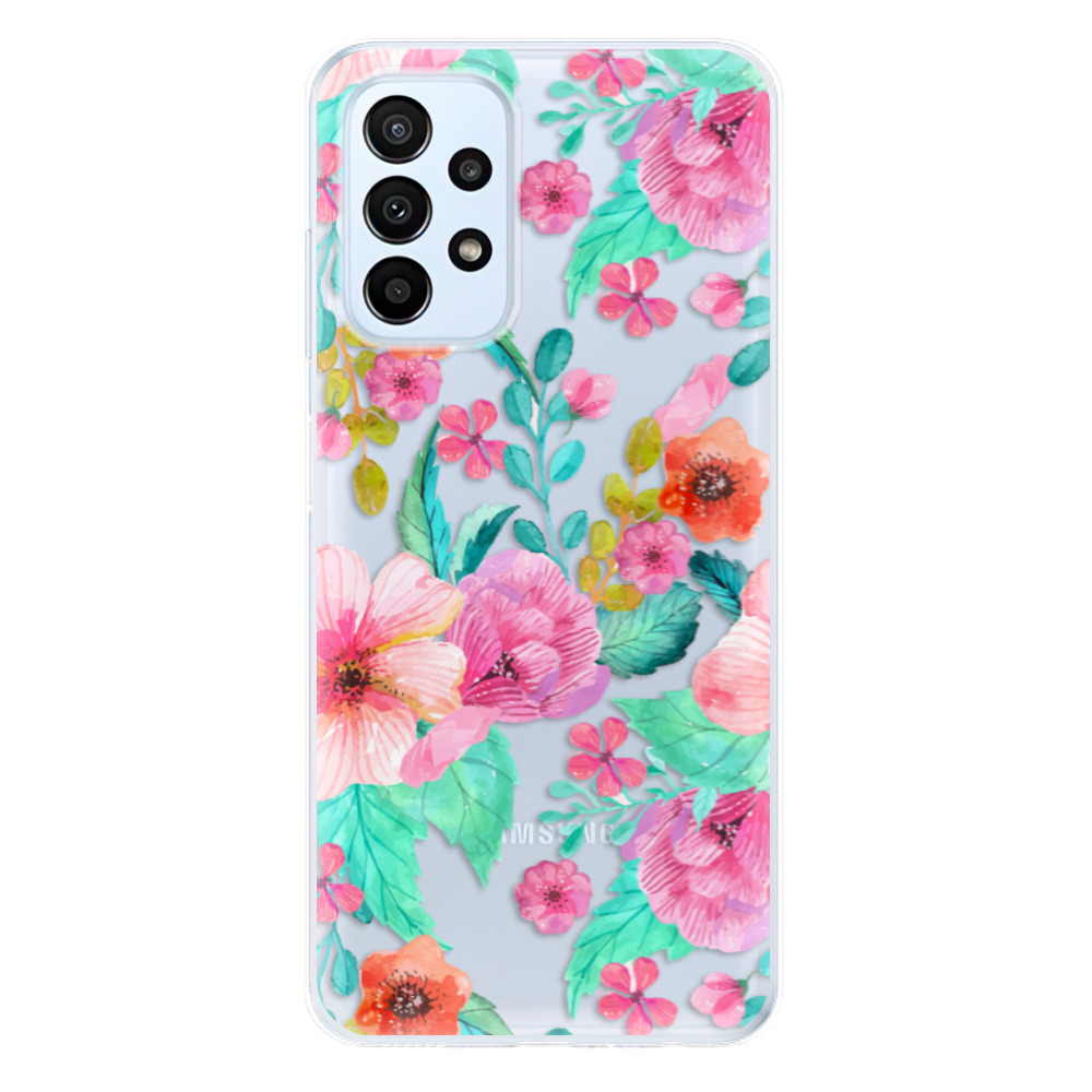Odolné silikónové puzdro iSaprio - Flower Pattern 01 - Samsung Galaxy A23 / A23 5G
