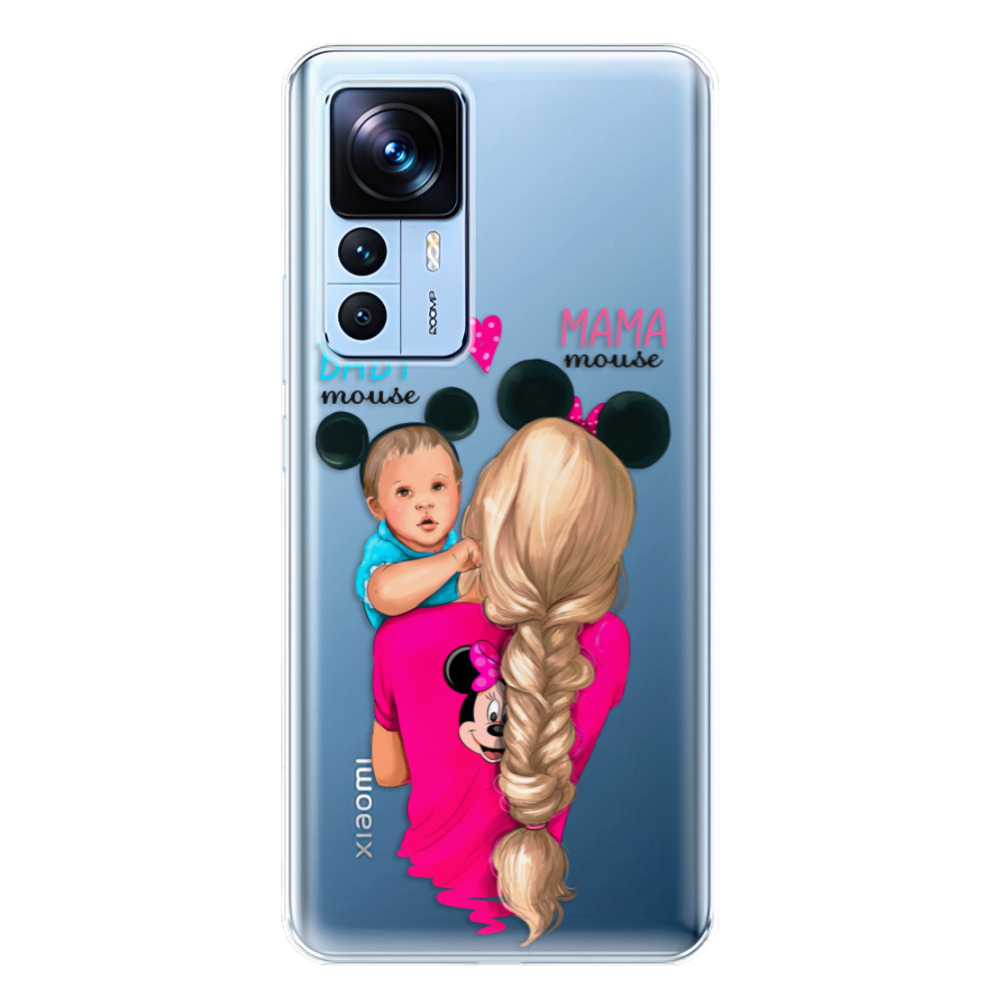 Odolné silikónové puzdro iSaprio - Mama Mouse Blonde and Boy - Xiaomi 12T / 12T Pro