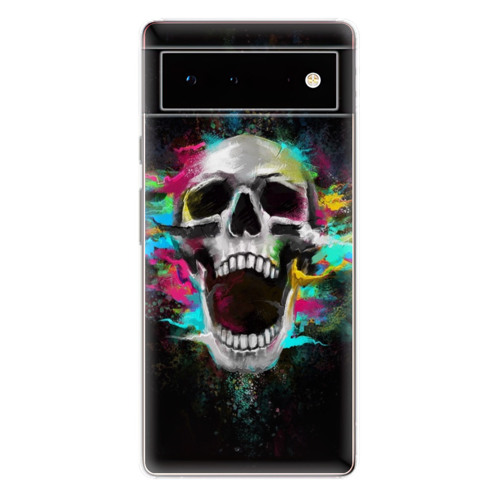Odolné silikónové puzdro iSaprio - Skull in Colors - Google Pixel 6 5G