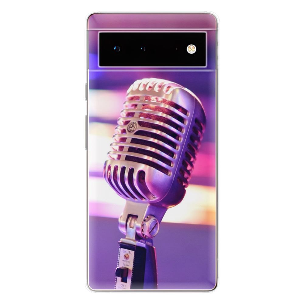 Odolné silikónové puzdro iSaprio - Vintage Microphone - Google Pixel 6 5G