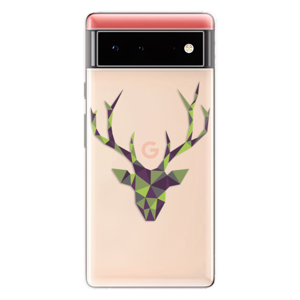 Odolné silikónové puzdro iSaprio - Deer Green - Google Pixel 6 5G