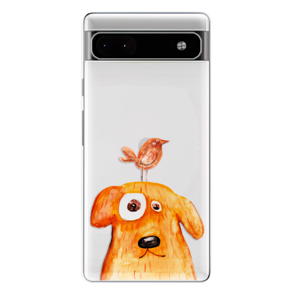 Odolné silikónové puzdro iSaprio - Dog And Bird - Google Pixel 6a 5G